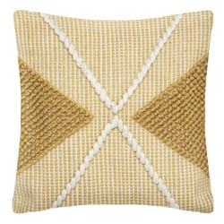 Coussin recyclable "Row Ocre" 45 x 45 cm Atmosphera