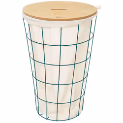 Descriptif : Panier à linge métal Modern Color Atmosphera Découvrez le panier à linge Modern color. Ce panier à linge en méta ...