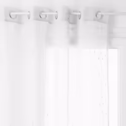 Voilage tissé Plumetis "Anissa" 140 x 240 cm Atmosphera - Blanc