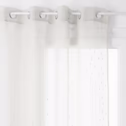 Voilage tissé Plumetis "Anissa" 140 x 240 cm Atmosphera - Ivoire