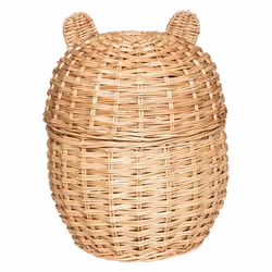 Bac à jouets Oreilles naturel saule tressé Atmosphera Kids