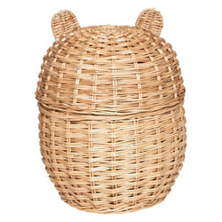 Bac à jouets Oreilles naturel saule tressé Atmosphera Kids