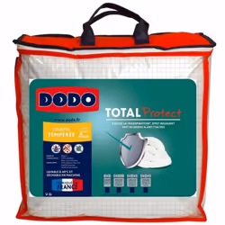 Descriptif : Couette Total Protect 100% Polyester Fibre VOLUPTâ€™AIRÂ® Dodo Choisissez la couette synthétique tempérée Total  ...