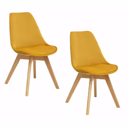 Descriptif :Â Craquez pour cet incontournable lot de 2 chaises en velours style scandinave Helsinki d'Atmosphera.Â Des chaise ...