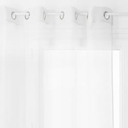 Voilage "Moly" tamisant 135 x 240 cm Atmosphera - Blanc