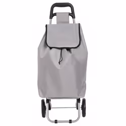 Chariot de marché 2 roues "Aquarelle" pliable Atmosphera - Gris