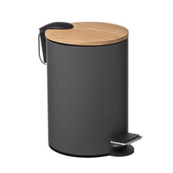 Poubelle salle de bain 3 litres "Modern Color" Atmosphéra - Gris foncé