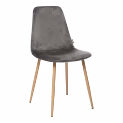Descriptif : Lot de 2 chaises style Vintage "Marylin" Velours & pieds métal imitation hêtre Atmosphera Vous aimez la couleur ...