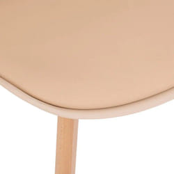 Atmosphera - Chaise style scandinave Baya Couleur: Beige