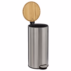 Descriptif : Poubelle "Bam Modern" 30 litres Couvercle Bambou d'Atmosphéra Gardez votre maison propre et tendance avec cette  ...