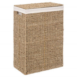 Panier à linge roseau rectangle 40 litres Atmosphéra
