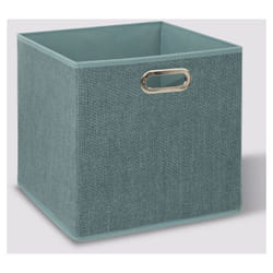 Atmosphera - Boite de rangement 31 x 31 x 31 cm Pétrole Chiné - 2 boites de rangement