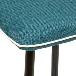 Atmosphera - Tabouret bar Design 'Lanir' Couleur: Bleu canard
