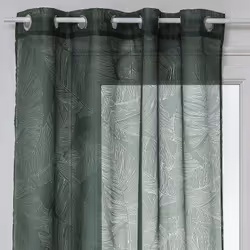 Descriptif : Vous souhaitez parfaire votre déco avec un rideau élégant et contemporain ? Le voilage "Feuilles" d'Atmosphera s ...
