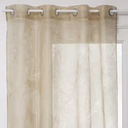 Descriptif : Vous souhaitez parfaire votre déco avec un rideau élégant et contemporain ? Le voilage "Feuilles" d'Atmosphera s ...