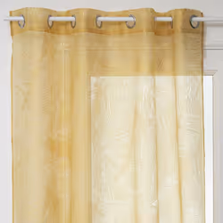 Descriptif : Vous souhaitez parfaire votre déco avec un rideau élégant et contemporain ? Le voilage "Feuilles" d'Atmosphera s ...