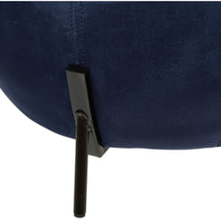 Atmosphera - Pouf en velours 'Calabaza' Couleur: Bleu