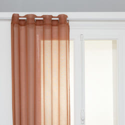 Voilage "Moly" tamisant 135 x 240 cm Atmosphera - Couleur: Terracotta
