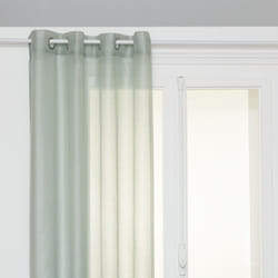 Voilage "Moly" tamisant 135 x 240 cm Atmosphera - Couleur: Céladon