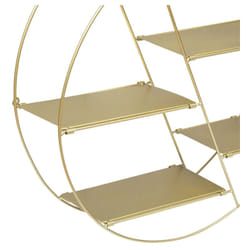 Tagère murale ronde 'Lara' diamètre 50 cm Atmosphera Couleur: Gold
