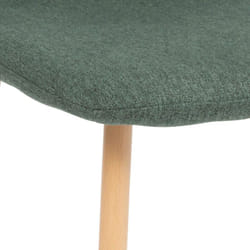 Atmosphera - Chaise style Vintage 'Marylin' pieds métal imitation hêtre Couleur: Cèdre