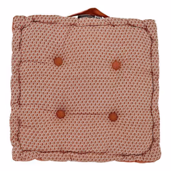 Coussin de sol "Otto" 40 x 40 x 8 cm Atmosphéra - Terracotta