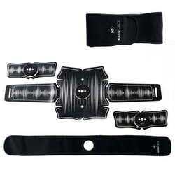 Massforce Massfit Intensity - Ceinture abdominale Electrostimulation EMS - 2 patchs bras - Ceinture sudation supplémentaire