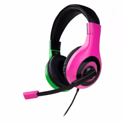 Bigben Interactive Wired Stereo Gaming Headset V1, Avec fil, Jouer, Casque, Noir, Vert, Rose