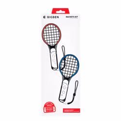 Bigben Interactive Joy-Con Tennis Rackets Kit Noir, Bleu, Rouge Spéciale Nintendo Switch - Vue supplémentaire 4