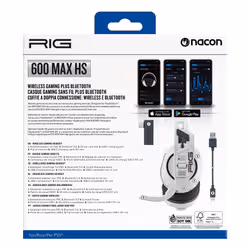 NACON RIG 600 MAX HS Casque Avec fil &sans fil Arceau Gaming Bluetooth Blanc - Vue supplémentaire 6