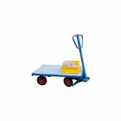 Fimm - Chariot 500 kg 1200 x 800 mm pivotant plateau nu 250 mm Idéal pour le transfert de charge dans un atelier. - Construct ...
