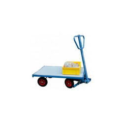 Chariot 500 kg 1200 x 800 mm pivotant plateau nu 250 mm - Fimm