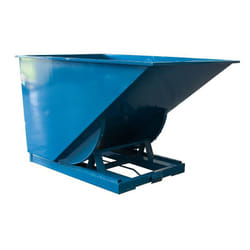 Benne en tôle auto-basculante 1100 l charge 2000 kg coloris bleu - Fimm