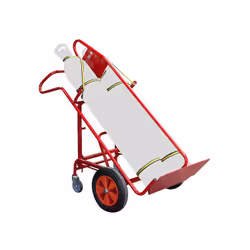 Fimm - Diable porte bouteille charge 250 kg élingable 2 bouteilles avec béquille et basculement assisté Les avantages de cett ...