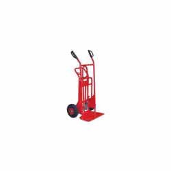 Fimm - Diable chariot 250 - 350 kg roues Ø 260 mm pneumatiques D'un geste simple, il se transforme en chariot avec une positi ...