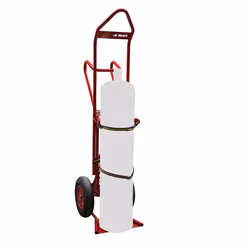 Diable porte bouteille charge 250 kg élingable 1 bouteille avec béquille Diam roues PN 400 mm Fimm