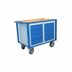 Fimm - Servante établi équipée charge 500 kg 1 bloc porte et 1 bloc tiroirs 1060 x 680 mm Ø roues 200 mm Les avantages de cet ...
