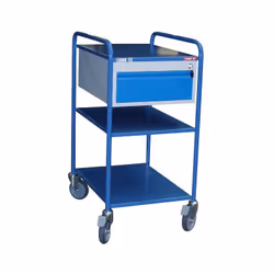 Fimm - Servante d'atelier mobile charge 250 kg 3 plateaux 635 x 470 mm + 1 tiroir Les avantages de cette servante d'atelier m ...