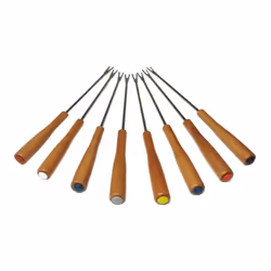 Lot de 8 fourchettes pour Fondue. Référence de la pièce : C370108, Marque : LAGRANGE. Couleur de la pièce : Noir.