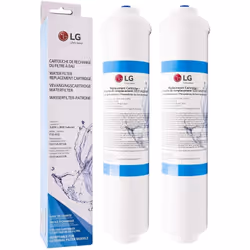 Lot de 2 filtres à eau externe pour Réfrigérateur. Référence de la pièce : ADQ73693903*2, Marque : LG.