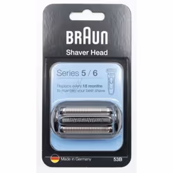 Tête de rasoir - Braun - 53B - Compatible séries 5/6 - Accessoire homme - Haute qualité