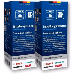 Boîte contenant 6 pastilles détartrantes Bosch pour machine à café et bouilloire. Contenus : jeu de 6 unités, détartrage 3-6  ...