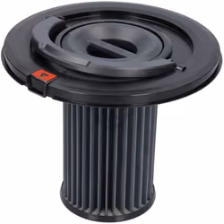 Filtre cylindrique pour Aspirateur BOSCH 12027830. Couleur de la pièce : Noir.