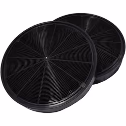 Lot de 2 filtres à charbon pour Hotte. Référence de la pièce : 481281718552ALT, Marque : GDE. Couleur de la pièce : Noir.