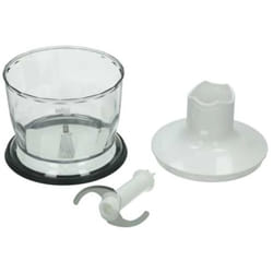 Bol ( blanc) avec couvercle de mixeur à main, compatible Braun AX22110062