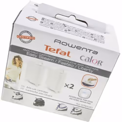 Cartouche anti calcaire (lot de 2) pour Centrale vapeur CALOR, ROWENTA Pour une meilleure qualité de vapeur Elle assure égale ...