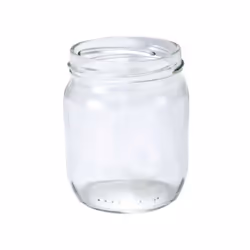 Pot en verre a l'unite sans couvercle pour yaourtiere Lagrange - Capacite : 185 g / Diametre : OE 6,8 cm.