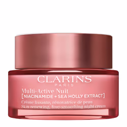 Clarins Multi-Active, Crème de nuit, Femmes, Peau sèche, Visage, Hydratant, Lissage, 50 ml