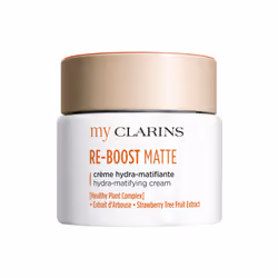 Clarins RE-BOOST MATTE crème hydra-matifiante 50ml, Crème de jour, Femmes, Peau mixte, Peau grasse, Visage, Matifiant, 50 ml