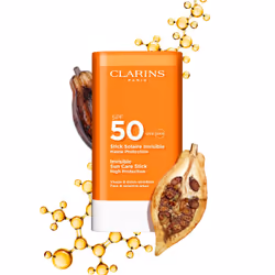 Clarins Sun Stick SPF50, Stick de protection solaire, Visage, Tube, Protection, Tous types de peau, 17 g